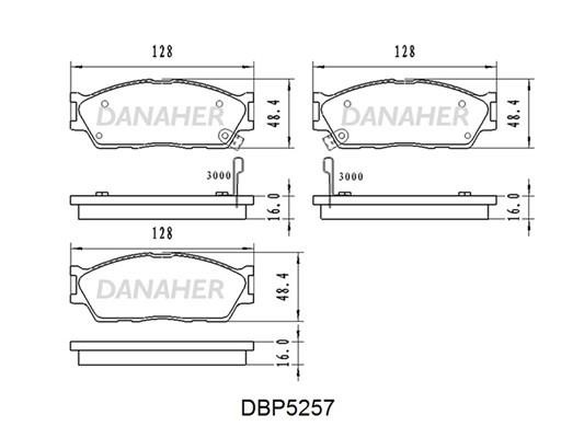 Danaher DBP5257 Scheibenbremsbeläge vorne eingestellt DBP5257: Kaufen Sie zu einem guten Preis in Polen bei 2407.PL!
