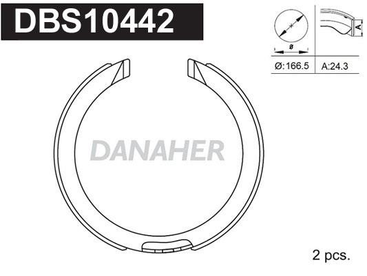 Danaher DBS10442 Parking brake shoes DBS10442: Buy near me in Poland at 2407.PL - Good price!
