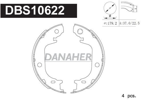 Danaher DBS10622 Parking brake shoes DBS10622: Buy near me in Poland at 2407.PL - Good price!
