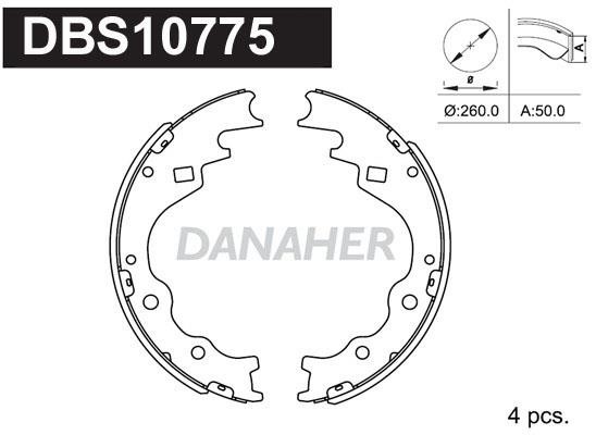 Danaher DBS10775 Колодки тормозные барабанные, комплект DBS10775: Отличная цена - Купить в Польше на 2407.PL!