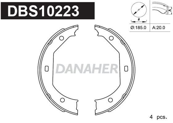 Danaher DBS10223 Колодки гальмівні стояночного гальма DBS10223: Купити у Польщі - Добра ціна на 2407.PL!
