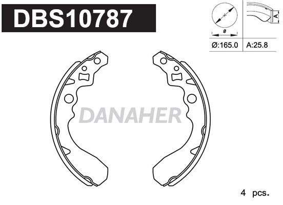 Danaher DBS10787 Bremsbackensatz DBS10787: Kaufen Sie zu einem guten Preis in Polen bei 2407.PL!