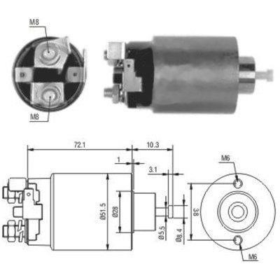 We Parts 471480025 Solenoid switch, starter 471480025: Buy near me in Poland at 2407.PL - Good price!