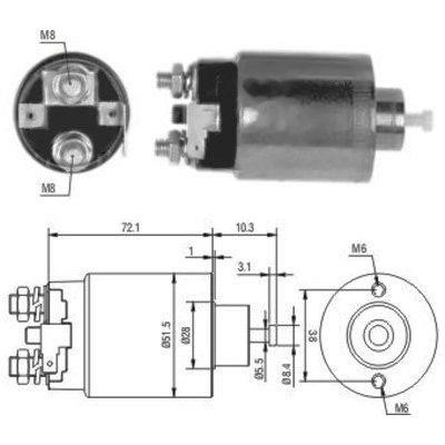 We Parts 471480179 Solenoid switch, starter 471480179: Buy near me in Poland at 2407.PL - Good price!