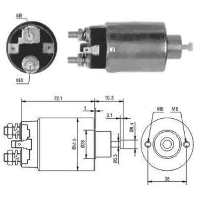We Parts 471480027 Solenoid switch, starter 471480027: Buy near me in Poland at 2407.PL - Good price!