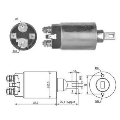 We Parts 471480143 Solenoid switch, starter 471480143: Buy near me in Poland at 2407.PL - Good price!