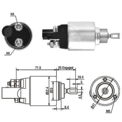 We Parts 471480132 Solenoid switch, starter 471480132: Buy near me in Poland at 2407.PL - Good price!