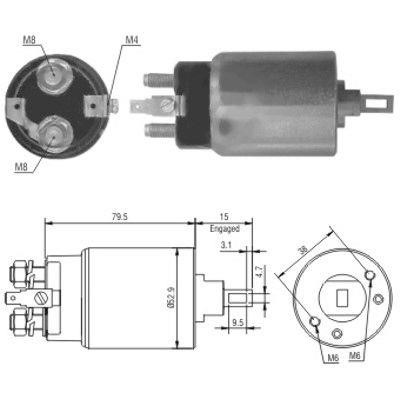 We Parts 471480022 Solenoid switch, starter 471480022: Buy near me in Poland at 2407.PL - Good price!