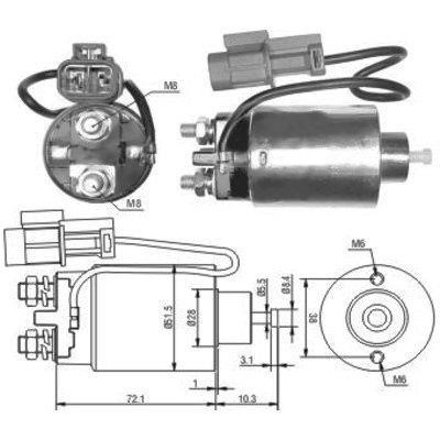 We Parts 471480180 Solenoid switch, starter 471480180: Buy near me in Poland at 2407.PL - Good price!