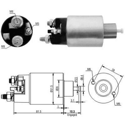 We Parts 471480100 Solenoid switch, starter 471480100: Buy near me in Poland at 2407.PL - Good price!