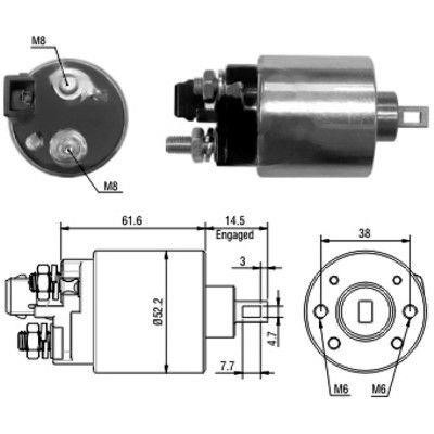 We Parts 471480123 Solenoid switch, starter 471480123: Buy near me at 2407.PL in Poland at an Affordable price!