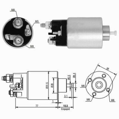 We Parts 471480058 Solenoid switch, starter 471480058: Buy near me in Poland at 2407.PL - Good price!