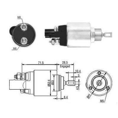 We Parts 471480181 Solenoid switch, starter 471480181: Buy near me in Poland at 2407.PL - Good price!
