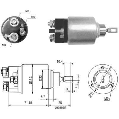 We Parts 471480044 Solenoid switch, starter 471480044: Buy near me in Poland at 2407.PL - Good price!
