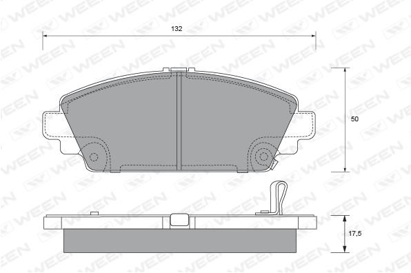 Ween 151-2182 Brake Pad Set, disc brake 1512182: Buy near me in Poland at 2407.PL - Good price!