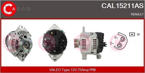 Casco CAL15211AS Alternator CAL15211AS: Buy near me in Poland at 2407.PL - Good price!