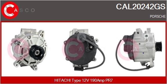 Casco CAL20242GS Alternator CAL20242GS: Buy near me in Poland at 2407.PL - Good price!
