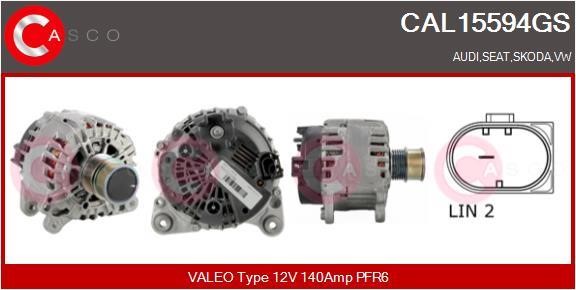 Casco CAL15594GS Alternator CAL15594GS: Buy near me in Poland at 2407.PL - Good price!