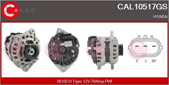 Casco CAL10517GS Alternator CAL10517GS: Buy near me in Poland at 2407.PL - Good price!
