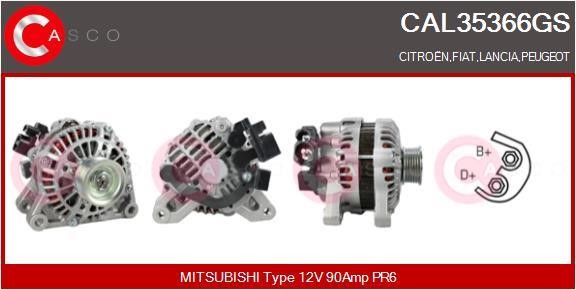 Casco CAL35366GS Alternator CAL35366GS: Buy near me in Poland at 2407.PL - Good price!