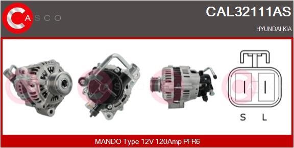 Casco CAL32111AS Alternator CAL32111AS: Buy near me at 2407.PL in Poland at an Affordable price!