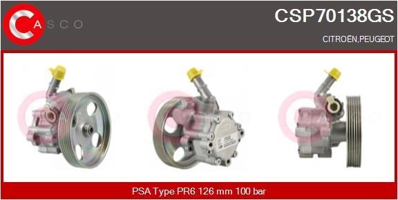 Casco CSP70138GS Насос гідропідсилювача керма CSP70138GS: Купити у Польщі - Добра ціна на 2407.PL!