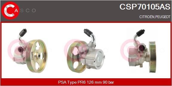 Casco CSP70105AS Hydraulic Pump, steering system CSP70105AS: Buy near me in Poland at 2407.PL - Good price!