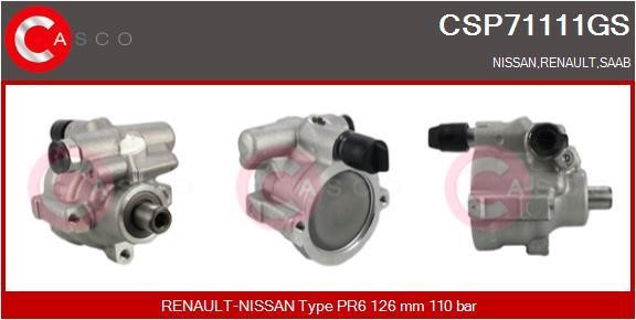 Casco CSP71111GS Hydraulic Pump, steering system CSP71111GS: Buy near me in Poland at 2407.PL - Good price!