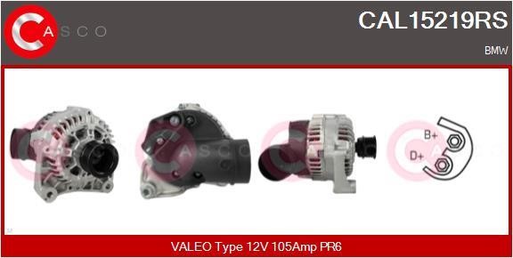 Casco CAL15219RS Alternator CAL15219RS: Buy near me in Poland at 2407.PL - Good price!