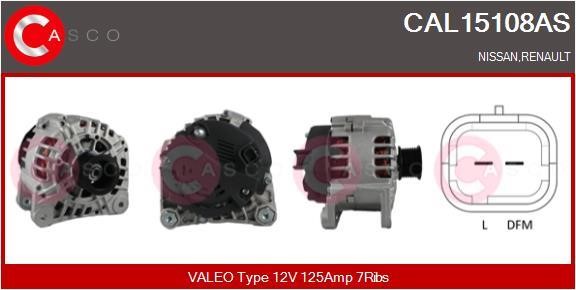 Casco CAL15108AS Alternator CAL15108AS: Buy near me in Poland at 2407.PL - Good price!