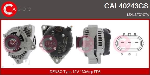 Casco CAL40243GS Alternator CAL40243GS: Buy near me in Poland at 2407.PL - Good price!