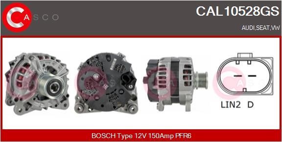 Casco CAL10528GS Alternator CAL10528GS: Buy near me in Poland at 2407.PL - Good price!