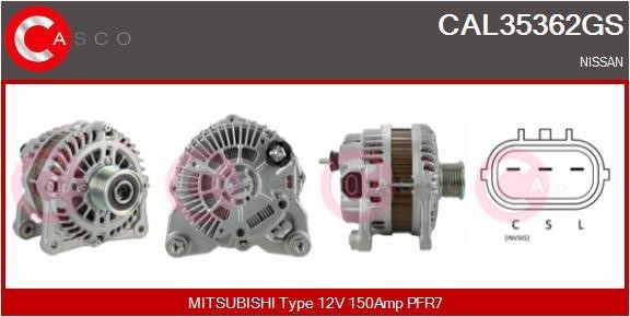 Casco CAL35362GS Alternator CAL35362GS: Buy near me in Poland at 2407.PL - Good price!