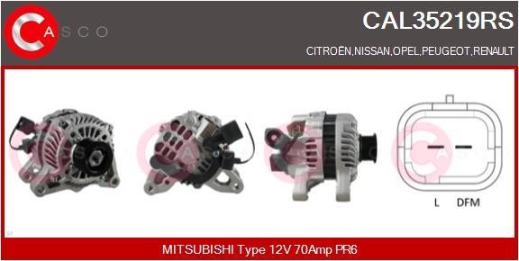 Casco CAL35219RS Alternator CAL35219RS: Buy near me in Poland at 2407.PL - Good price!
