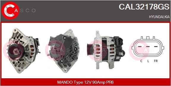 Casco CAL32178GS Alternator CAL32178GS: Buy near me at 2407.PL in Poland at an Affordable price!