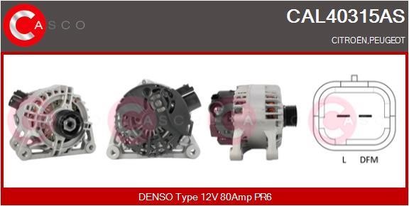 Casco CAL40315AS Alternator CAL40315AS: Buy near me at 2407.PL in Poland at an Affordable price!