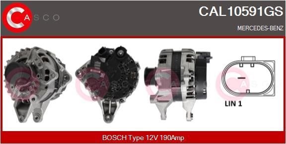 Casco CAL10591GS Alternator CAL10591GS: Buy near me in Poland at 2407.PL - Good price!