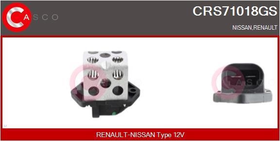 Casco CRS71018GS Pre-resistor, electro motor radiator fan CRS71018GS: Buy near me in Poland at 2407.PL - Good price!
