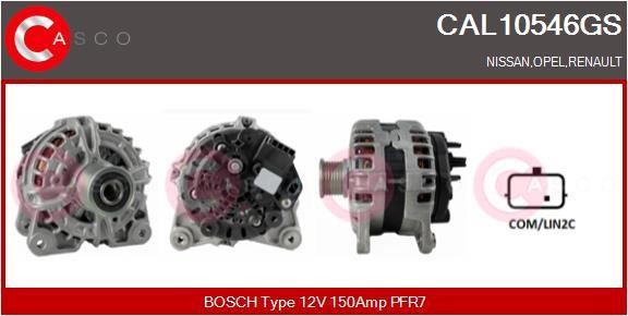 Casco CAL10546GS Alternator CAL10546GS: Buy near me in Poland at 2407.PL - Good price!