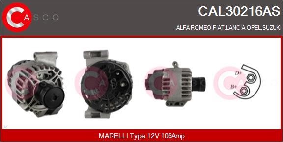 Casco CAL30216AS Alternator CAL30216AS: Buy near me in Poland at 2407.PL - Good price!