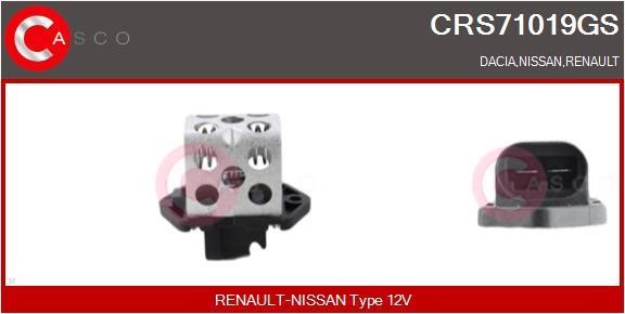 Casco CRS71019GS Pre-resistor, electro motor radiator fan CRS71019GS: Buy near me at 2407.PL in Poland at an Affordable price!