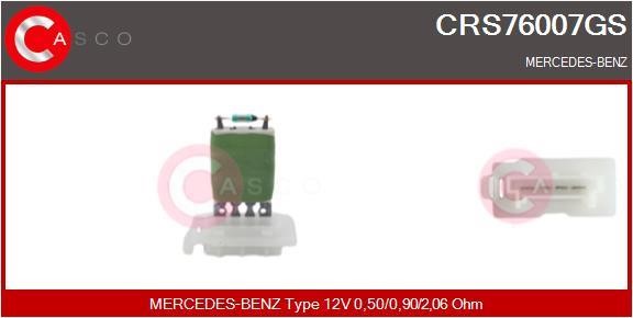 Casco CRS76007GS Resistor, interior blower CRS76007GS: Buy near me in Poland at 2407.PL - Good price!