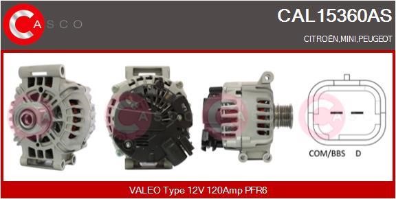 Casco CAL15360AS Alternator CAL15360AS: Buy near me in Poland at 2407.PL - Good price!