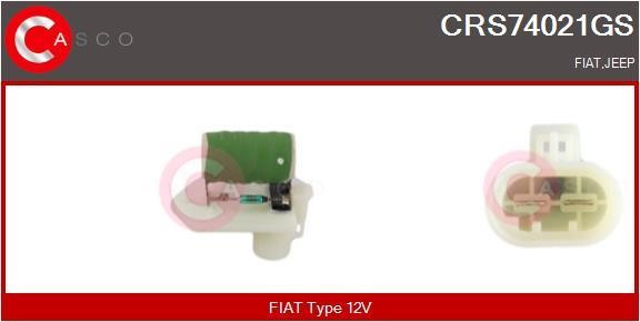 Casco CRS74021GS Дополнительный резистор, электромотор - вентилятор радиатора CRS74021GS: Отличная цена - Купить в Польше на 2407.PL!