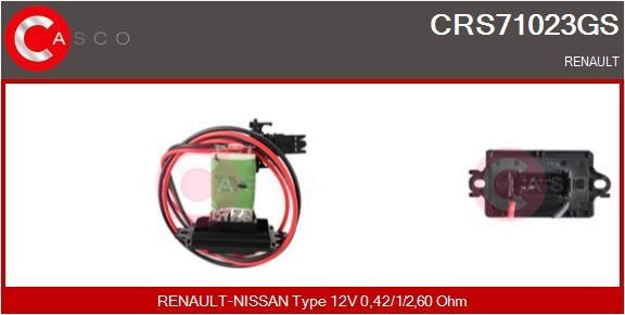 Casco CRS71023GS Resistor, interior blower CRS71023GS: Buy near me in Poland at 2407.PL - Good price!