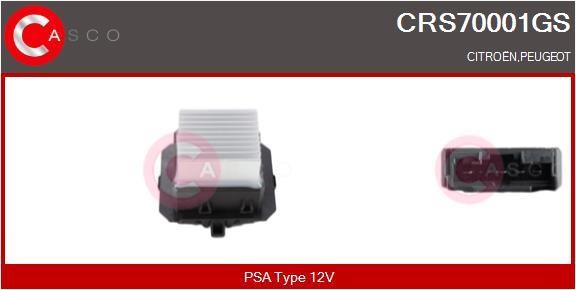 Casco CRS70001GS Сопротивление, вентилятор салона CRS70001GS: Отличная цена - Купить в Польше на 2407.PL!