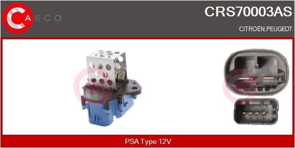 Casco CRS70003AS Дополнительный резистор, электромотор - вентилятор радиатора CRS70003AS: Отличная цена - Купить в Польше на 2407.PL!
