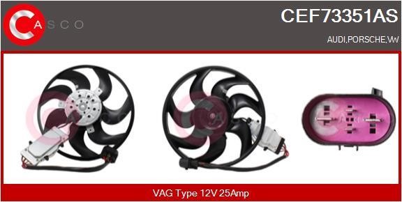 Casco CEF73351AS Вентилятор радіатора охолодження CEF73351AS: Приваблива ціна - Купити у Польщі на 2407.PL!