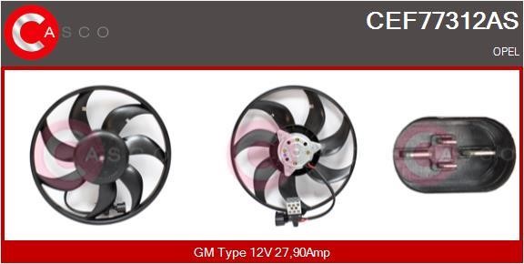 Casco CEF77312AS Hub, engine cooling fan wheel CEF77312AS: Buy near me in Poland at 2407.PL - Good price!