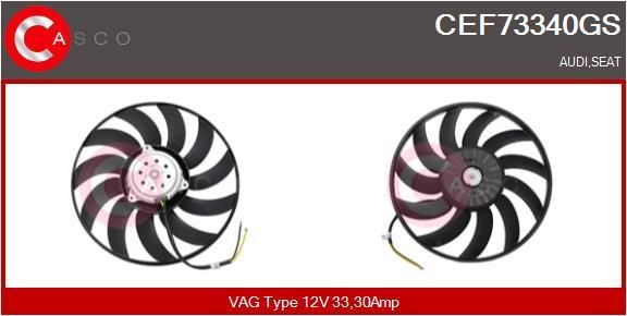 Casco CEF73340GS Вентилятор радиатора охлаждения CEF73340GS: Отличная цена - Купить в Польше на 2407.PL!